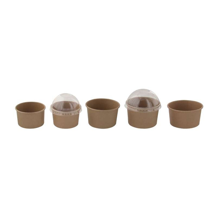 Pot carton kraft brun chaud et froid  H48mm 200ml - 1000Pcs
