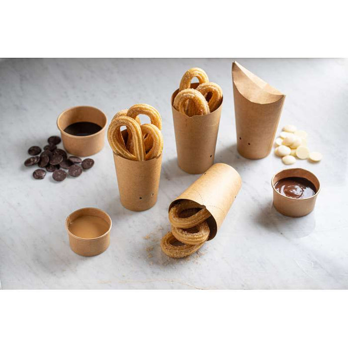 Pot carton kraft brun chaud et froid  H39mm 86ml - 1000Pcs