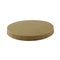 Couvercle plat brun en carton kraft perforé pour boisson chaude  H7,5mm-1000Pcs