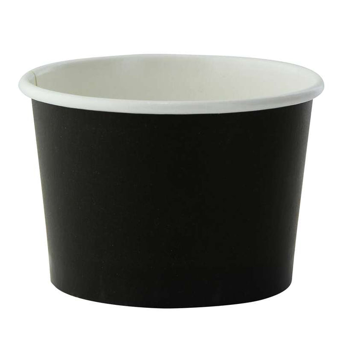 Pot carton noir chaud et froid  H49mm 130ml - 1000Pcs