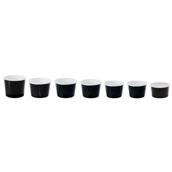 Pot carton noir chaud et froid   H62mm 280ml - 500Pcs