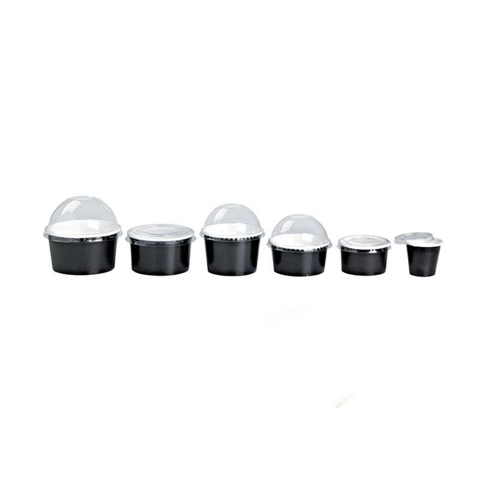 Pot carton noir chaud et froid  H44mm 130ml-1000Pcs