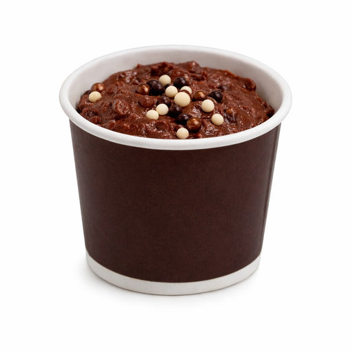 Pot carton marron foncé chaud et froid  H56mm 140ml-3000Pcs