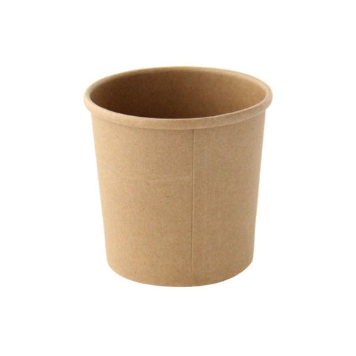 Pot carton marron foncé chaud et froid  H56mm 140ml-3000Pcs