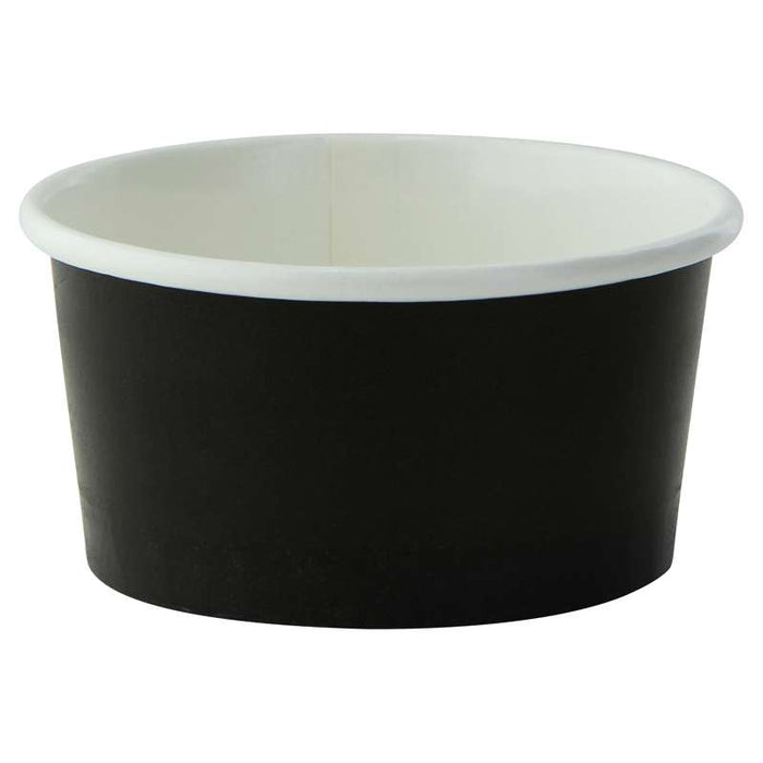 Pot carton noir chaud et froid  H39mm 86ml-1000Pcs