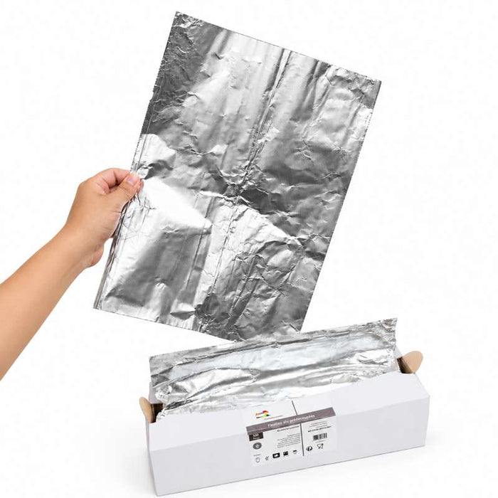 Feuilles d'aluminium prédécoupées 381x270mm - 3000Pcs