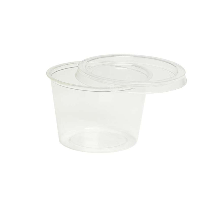 Pot rond PLA transparent   H50mm 120ml - 2000Pcs