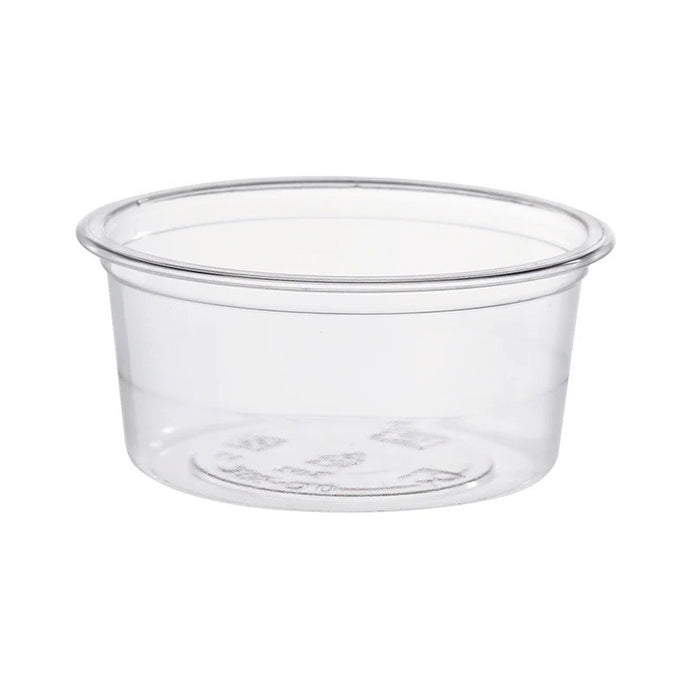 Pot à sauce rond en plastique PLA transparent  H35mm 90ml-2000Pcs