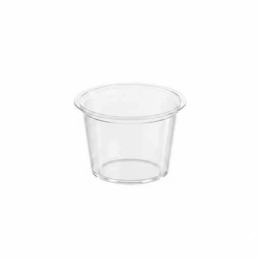 Pot plastique PET transparent rond   H28mm 50ml - 3000Pcs