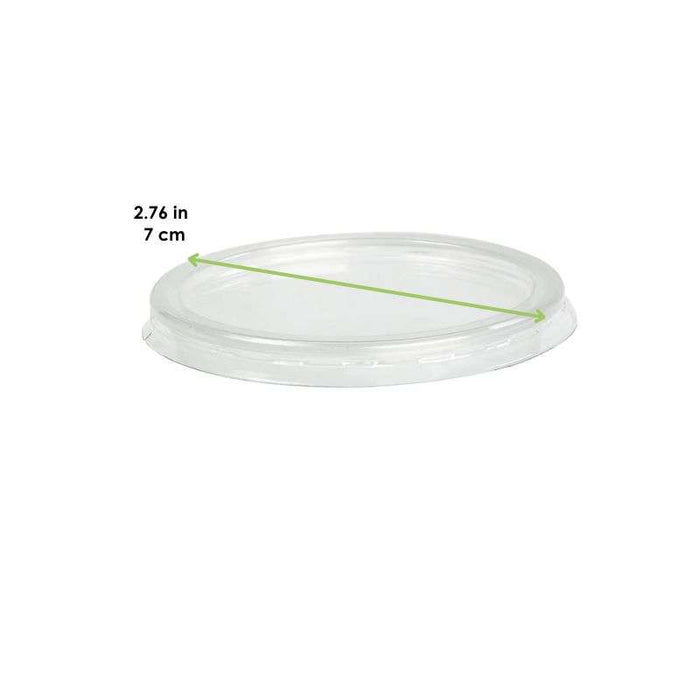 Couvercle PET translucide plat-1000Pcs