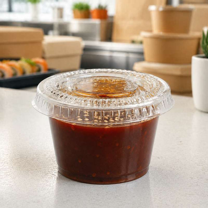 Couvercle PET transparent   H8mm-1000Pcs