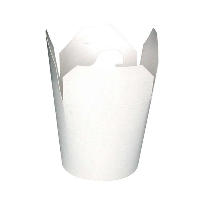 Pot carton blanc à fond rond et fermeture à encoche Ø96mm H98mm 750ml - 500Pcs