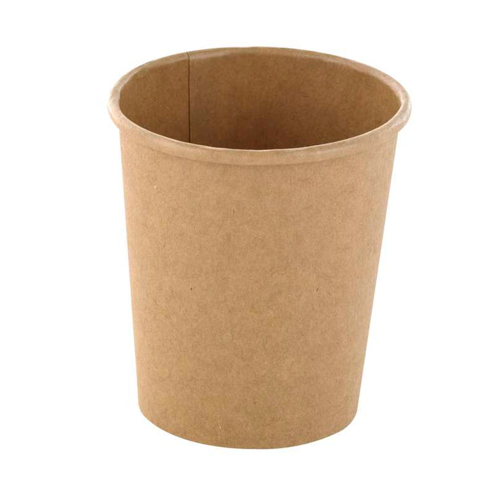 Pot à soupe et glace en carton kraft brun sans plastique, Waterbased  H65mm 120ml - 1000Pcs