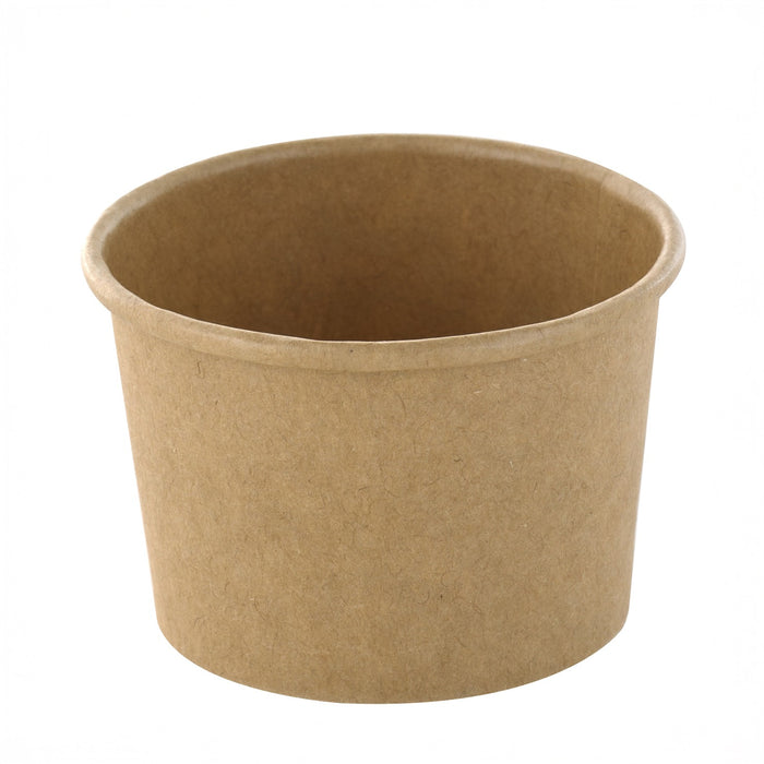 Pot à soupe et glace en carton kraft brun sans plastique, Waterbased  H40mm 75ml - 1000Pcs