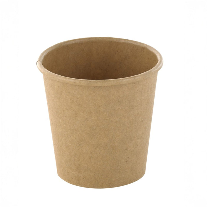 Pot à soupe et glace en carton kraft brun sans plastique, Waterbased  H58mm 100ml - 1000Pcs
