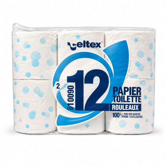 Papier toilette 2 plis en rouleau Ø100mm H85mm - 96Pcs