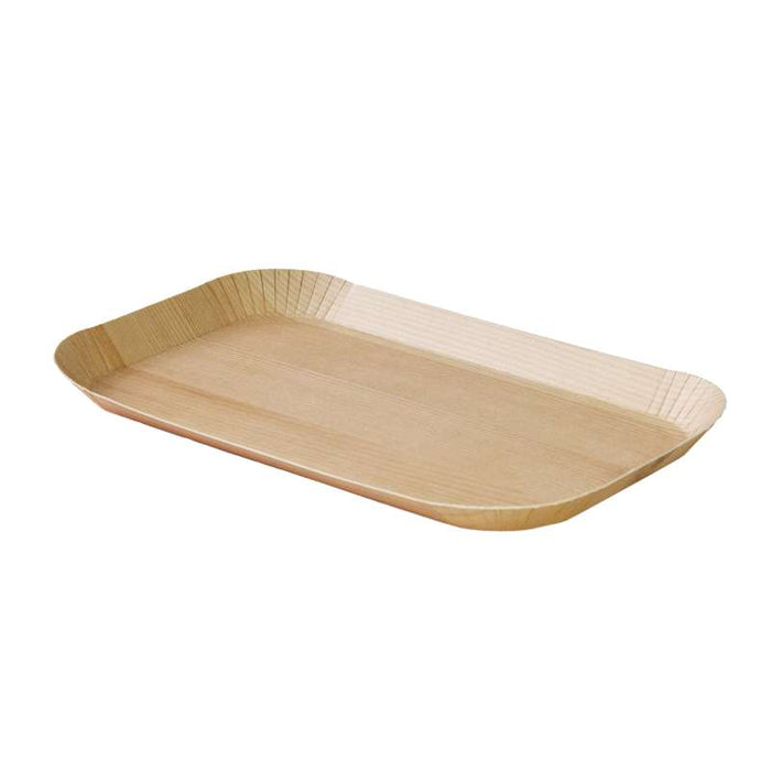 Plateau en carton laminé effet bois clair 185x105mm H12mm - 200Pcs