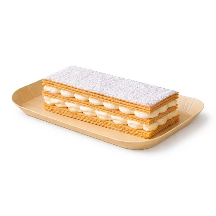 Plateau en carton laminé effet bois clair 185x105mm H12mm - 200Pcs
