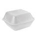 Coquille plastique PSE blanche double  135x125mm H70mm-500Pcs