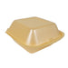 Coquille plastique PSE jaune double  130x132mm H68mm-500Pcs