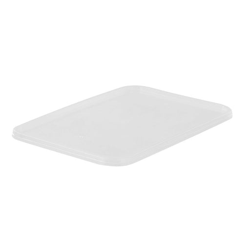 Couvercle rectangulaire plat translucide en plastique PP 173x120mm-250Pcs