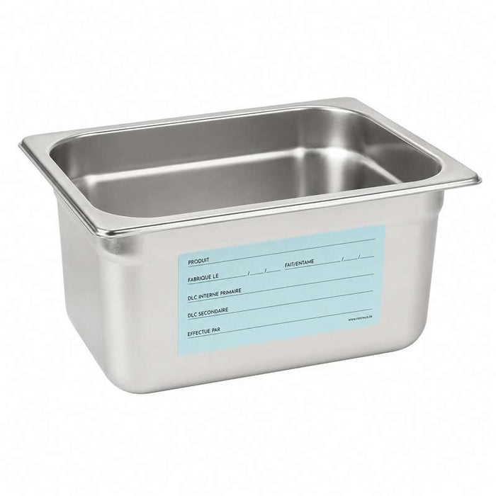 Étiquette bleue de traçabilité alimentaire 100x40mm - 300Pcs