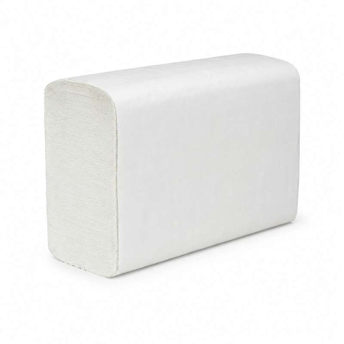 Essuie-mains blanc 2 plis plié en W 163x215mm - 4500Pcs