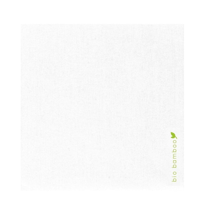 Serviette en fibre de bambou blanche  250x250mm-1000Pcs