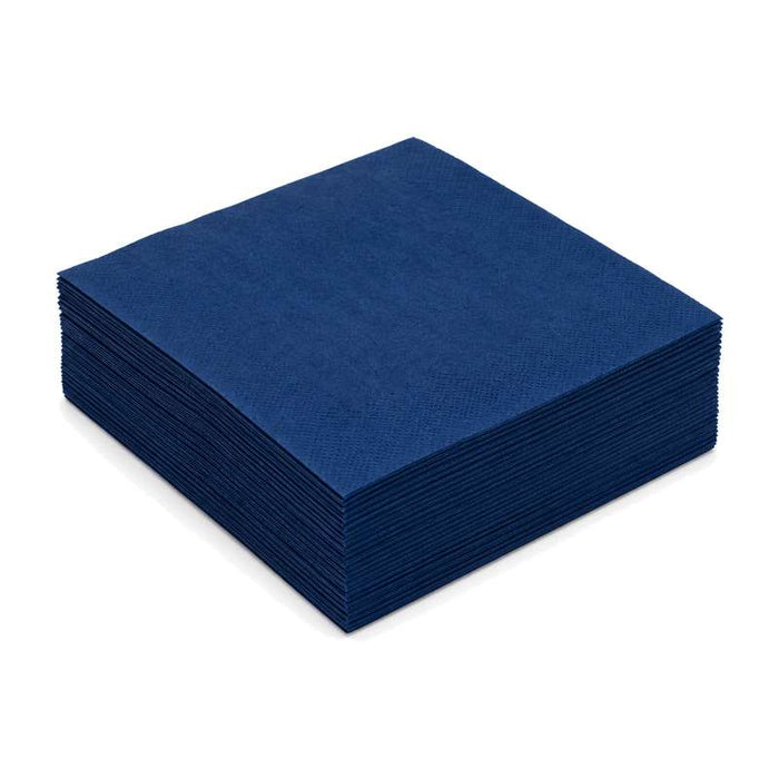 Serviette en ouate bleue 2 plis 380x380mm - 2400Pcs