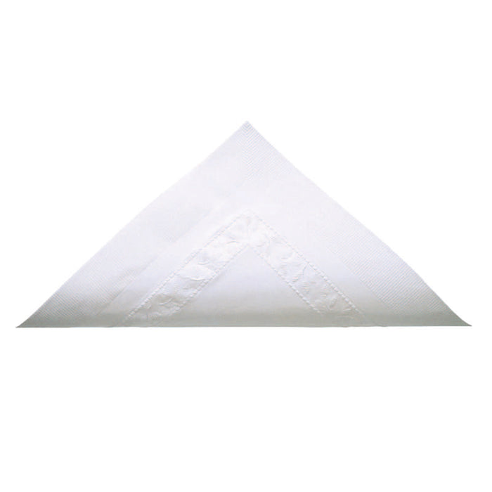 Serviette en pure ouate blanche 2 plis 380x380mm - 2400Pcs