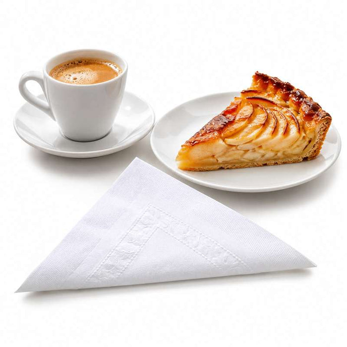 Serviette en pure ouate blanche 2 plis 380x380mm - 2400Pcs