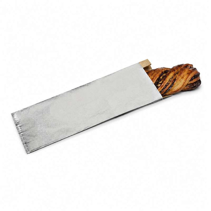Sachet aluminium à intérieur kraft brun 90x220mm H40mm - 1000Pcs