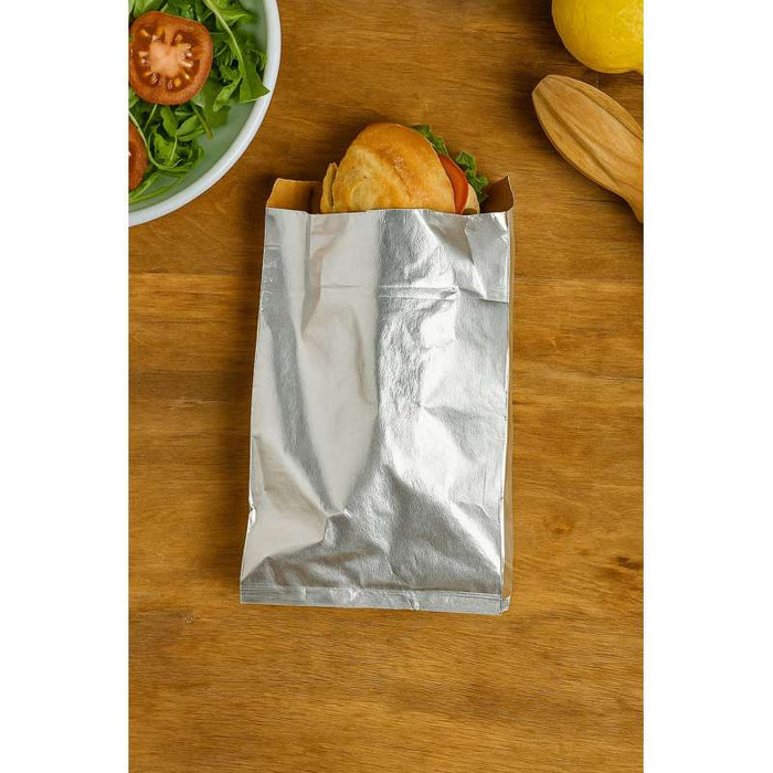 Sac aluminium avec intérieur kraft brun  90x300mm H40mm-1000Pcs