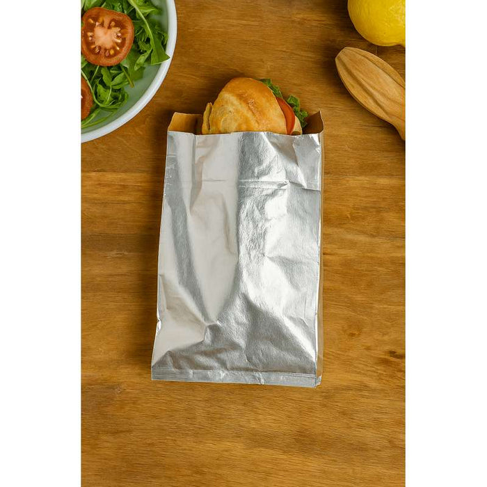 Sac aluminium avec intérieur kraft brun  90x300mm H40mm-1000Pcs