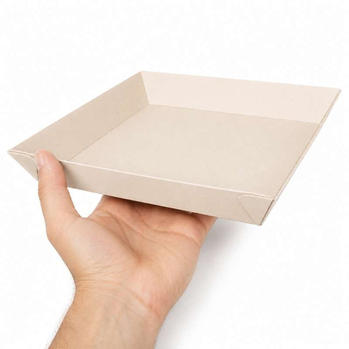 Barquette "Samouraï" carrée en bois 200x200mm H30mm - 100Pcs