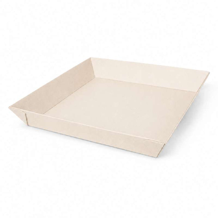 Barquette "Samouraï" carrée en bois 200x200mm H30mm - 100Pcs