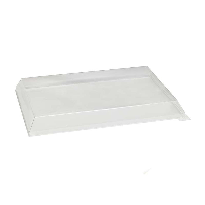 Couvercle Samourai dôme transparent en plastique PET transparent pour barquette 390x280mm H45mm-50Pcs