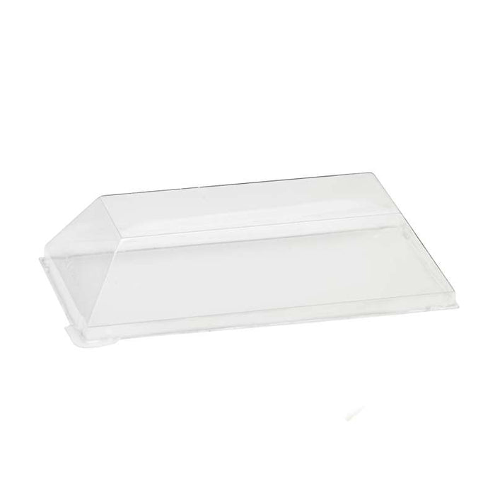 Couvercle Samourai dôme transparent en plastique PET transparent pour barquette 130x65mm H20mm-100Pcs