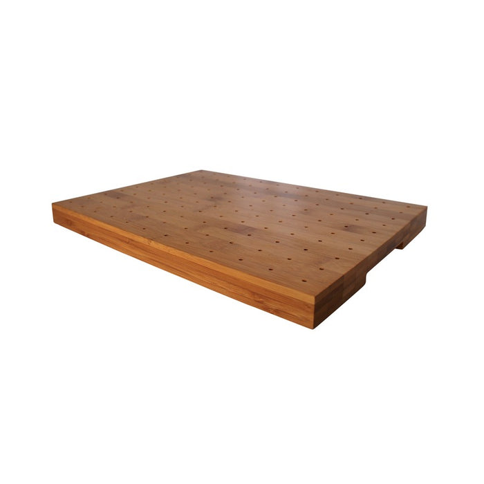 Support en bambou rectangulaire pour 120 piques 300x250mm H23mm - 1Pcs