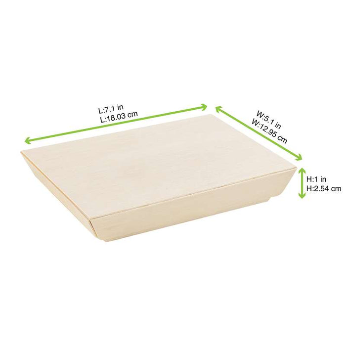 Couvercle Samourai en bois pour barquette  130x180mm-100Pcs