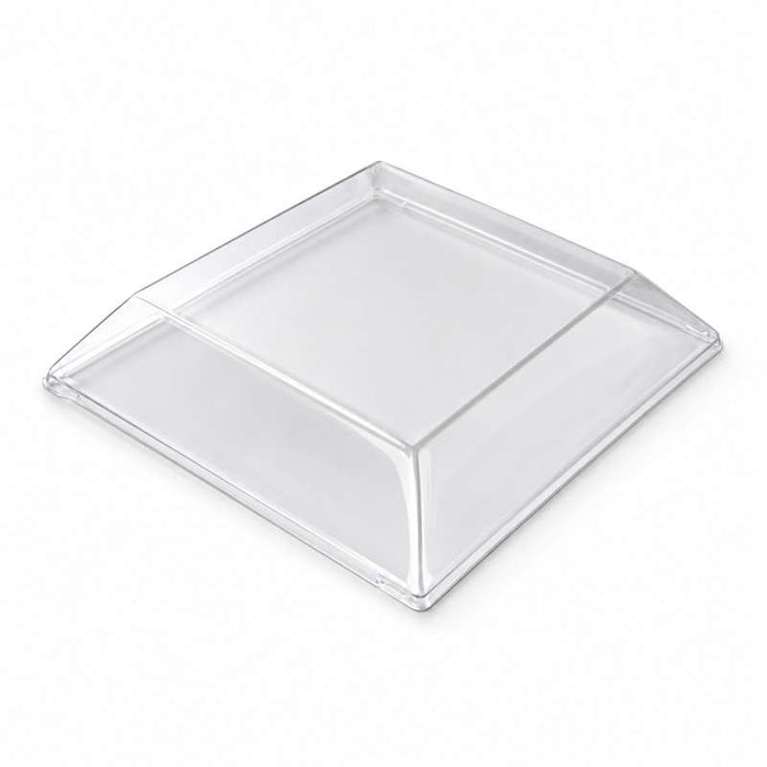 Couvercle dôme "Samouraï" transparent en PET 207x207mm H35mm - 100Pcs
