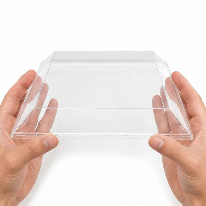 Couvercle dôme "Samouraï" en PET transparent 288x285mm H40mm - 100Pcs