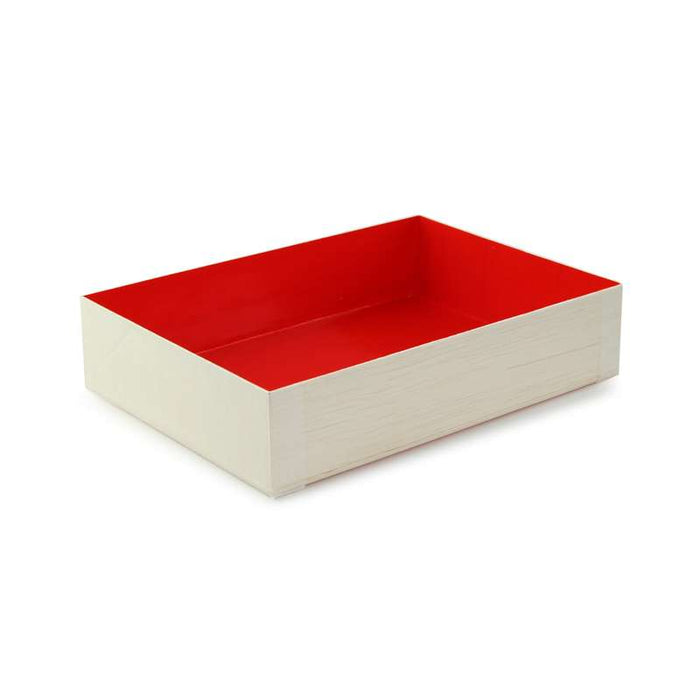 Boite bois intérieur rouge "Samouraï"  165x120mm H36mm-100Pcs