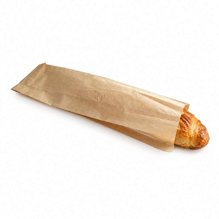 Sac sandwich papier brun  100x40mm H300mm-1000Pcs