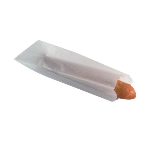 Sac sandwich papier blanc  100x40mm H340mm-1000Pcs