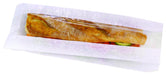 Sac sandwich papier blanc à fenêtre 120x40mm H340mm-1000Pcs