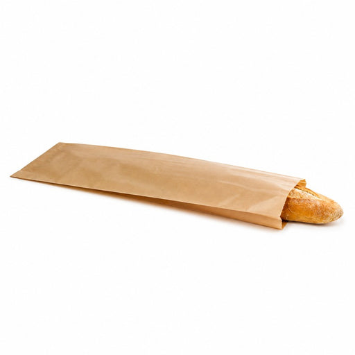 Sac sandwich papier brun  100x40mm H350mm-1000Pcs