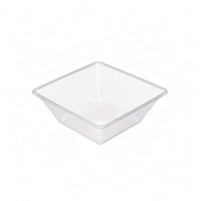 Saladier PET carré transparent  195x195mm H70mm 1000ml-300Pcs