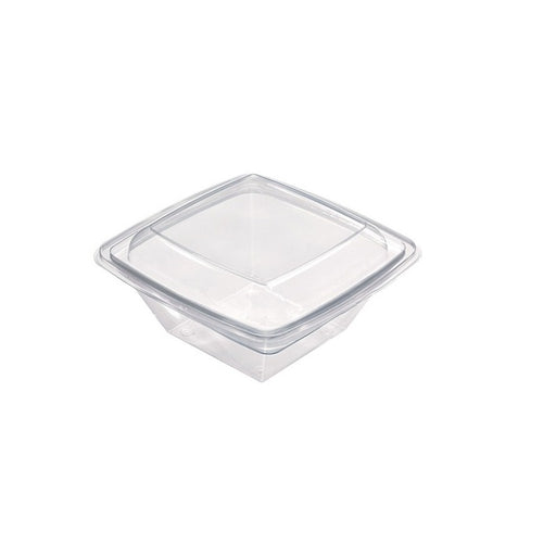 Saladier PET carré transparent  195x195mm H70mm 1000ml-300Pcs