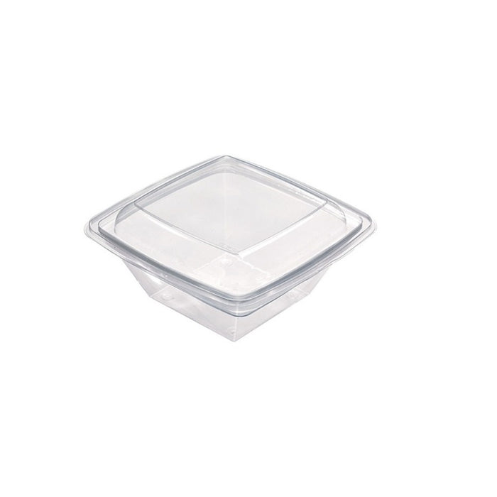 Saladier PET carré transparent  195x195mm H70mm 1000ml-300Pcs
